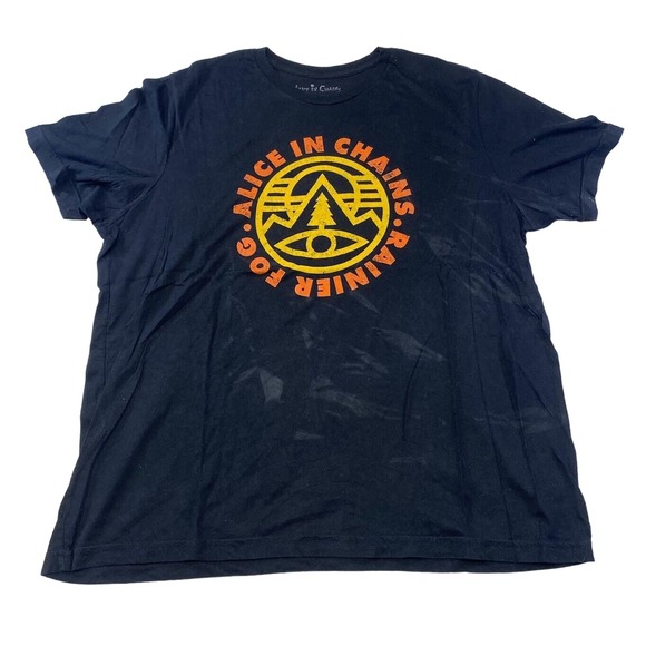 Alice In Chains Rainer Fog Graphic Tee Thrifted Vintage Style Size 3XL - Picture 1 of 12